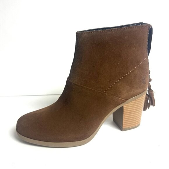 Hush Puppies Shoes - Hush Puppies Womens Ingrid Ankle Boot Tan Suede Size 8 M
